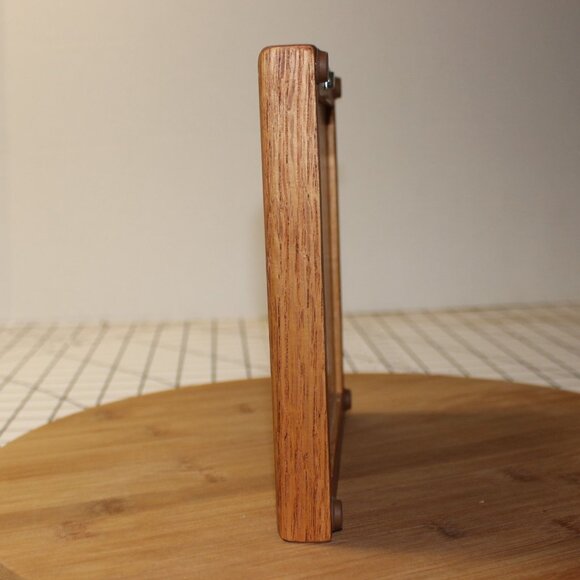 Handcrafted Tecolote Tiles & Gallery Ceramic Turtle Tile Art Oak Frame 7" Square - Picture 4 of 4